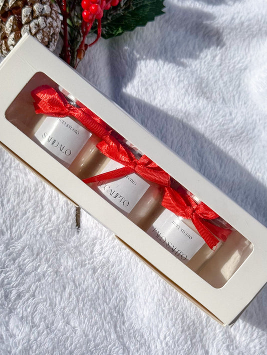 Pack intención Navideña - 3 mini velas