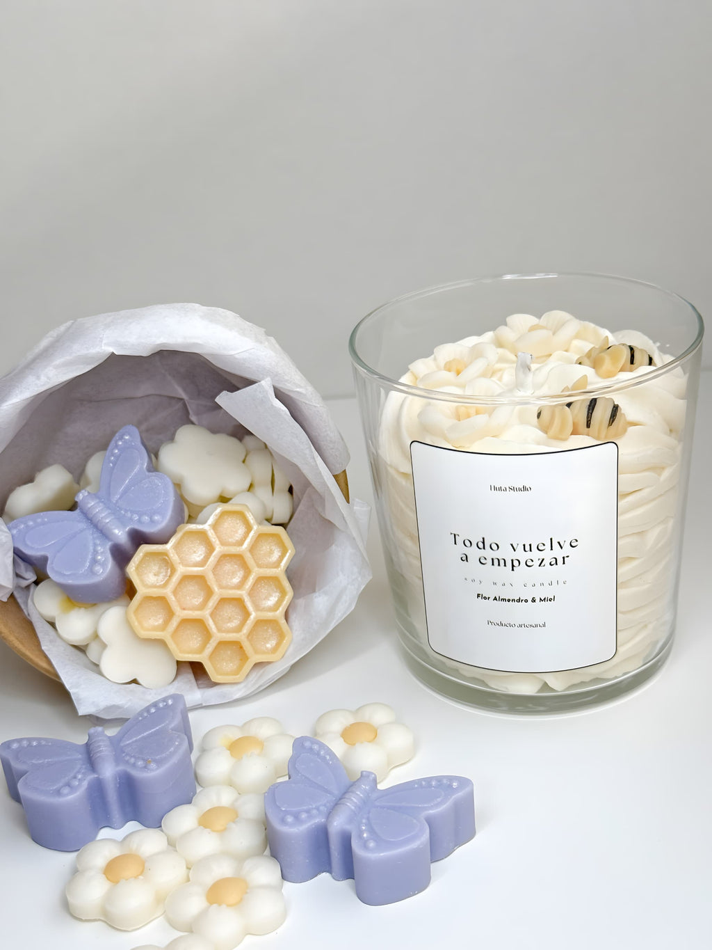 Pack Flor de Almendro Vela + Waxmelt