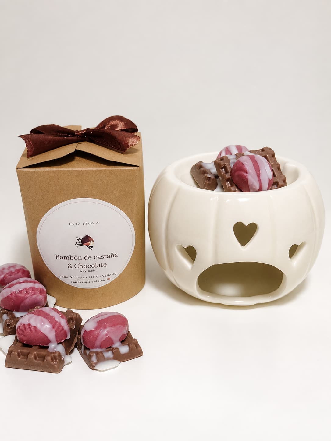 Wax melt Bombón de castaña & Chocolate Brownie