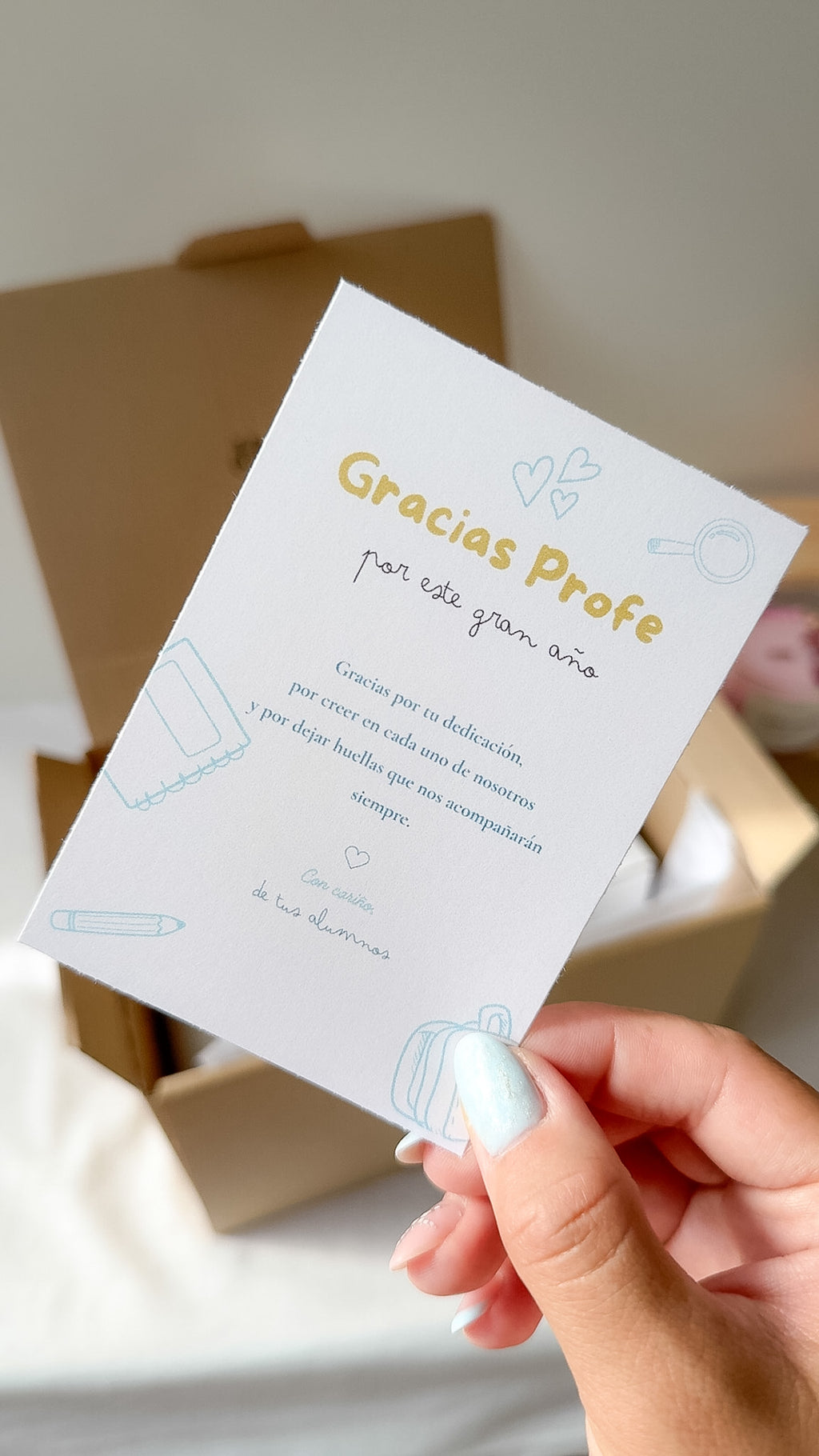 Cajita "Gracias, Profe"