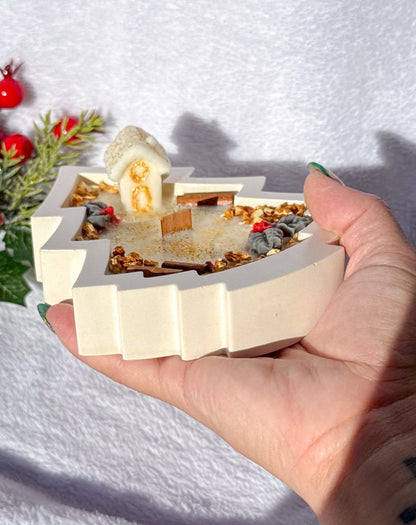 Vela Arbol Dorado - Canela & Naranja